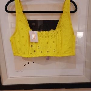 Savage Fenty Bralette By RIHANNA/ NWT! Size 3x Sunshine Yellow Detailed Bralette